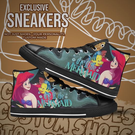 The Little Mermaid High Top Shoes
