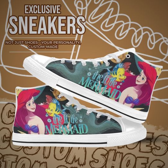 The Little Mermaid High Top Shoes