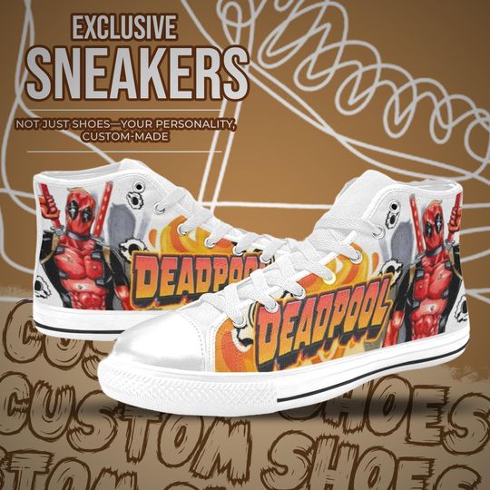Deadpool High Top Shoes