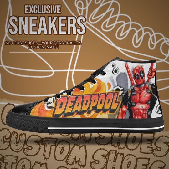 Deadpool High Top Shoes