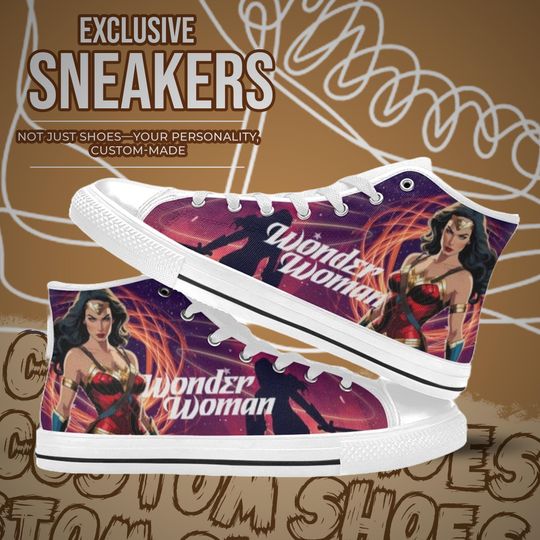 Wonder Woman High Top Shoes