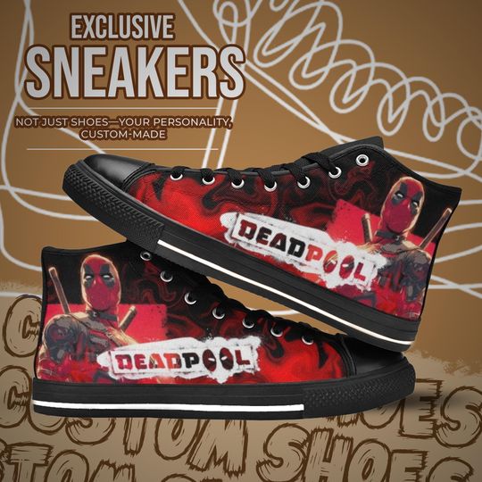 Deadpool High Top Shoes