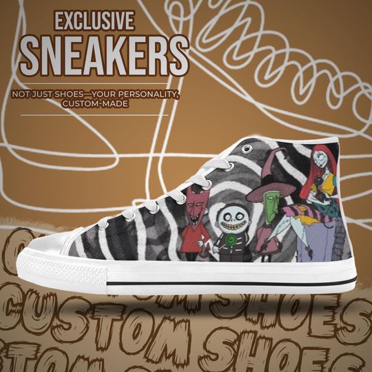 The Nightmare Before Christmas High Top Shoes