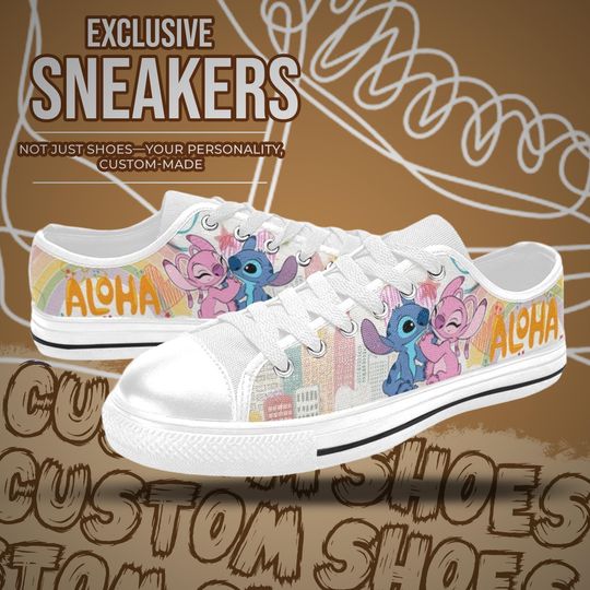 Stitch and Angel Women's Low Top Shoe Sneakers