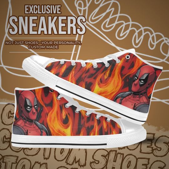 Deadpool High Top Shoes