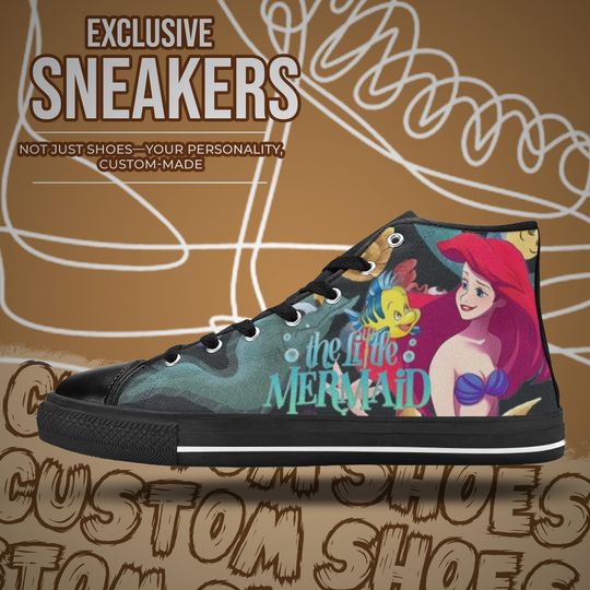 The Little Mermaid High Top Shoes