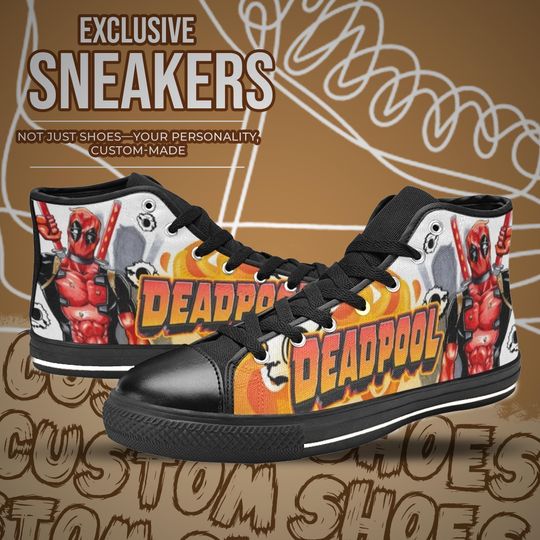 Deadpool High Top Shoes
