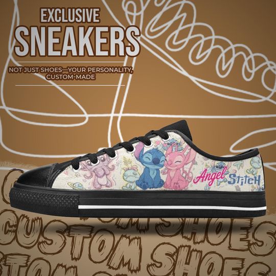 Stitch and Angel Women's Low Top Shoe Sneakers