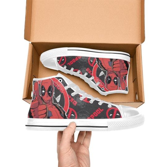 Deadpool High Top Shoes Sneakers for Men and Women