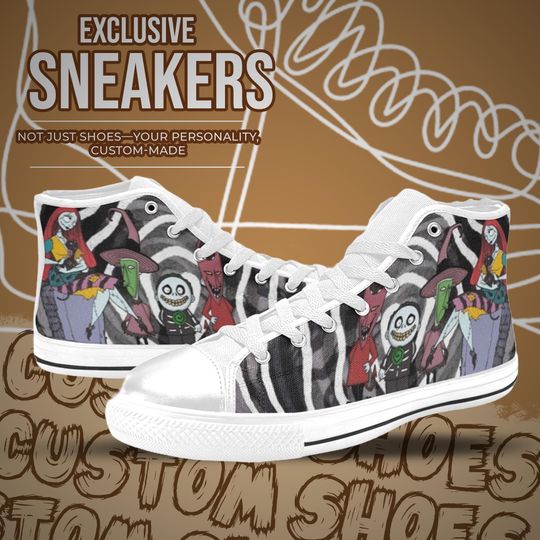 The Nightmare Before Christmas High Top Shoes