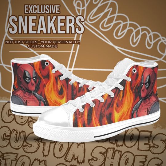 Deadpool High Top Shoes