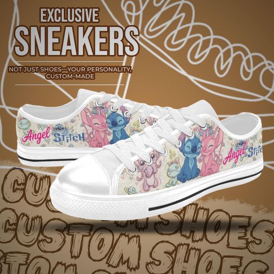 Stitch and Angel Women's Low Top Shoe Sneakers
