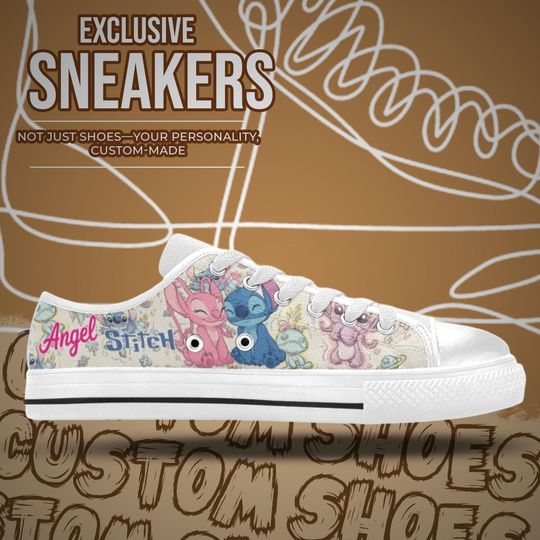 Stitch and Angel Women's Low Top Shoe Sneakers