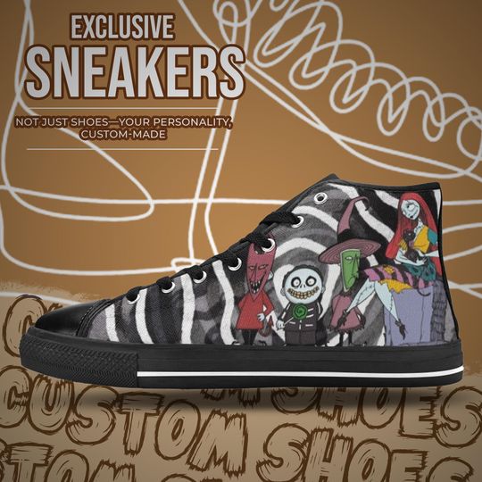 The Nightmare Before Christmas High Top Shoes