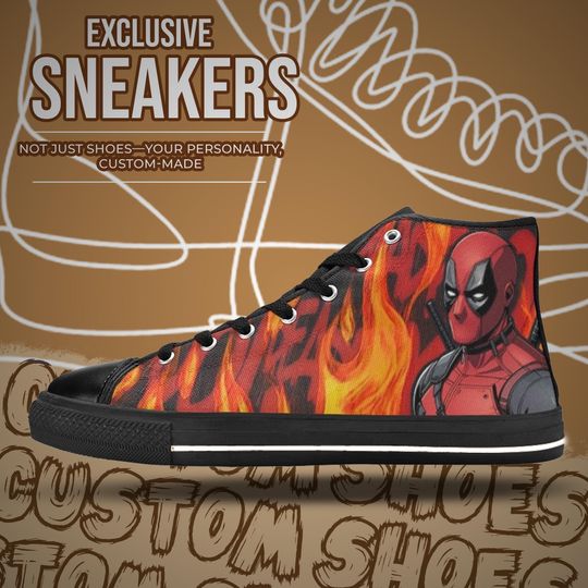 Deadpool High Top Shoes