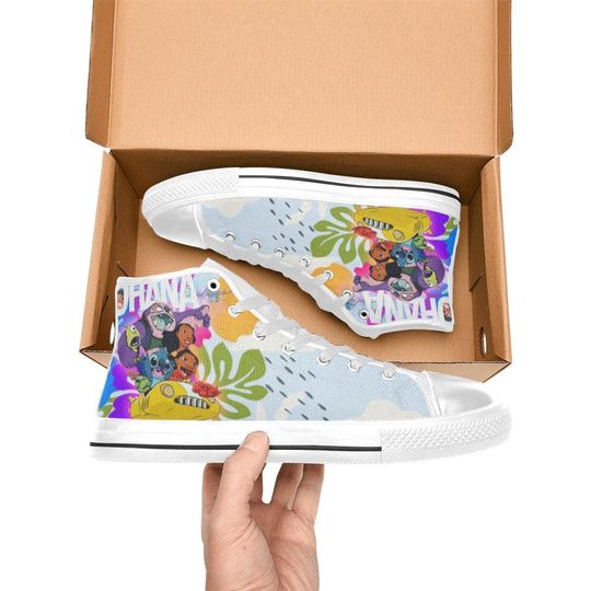 Lilo & Stitch High Top Shoes Sneakers for Men and Women
