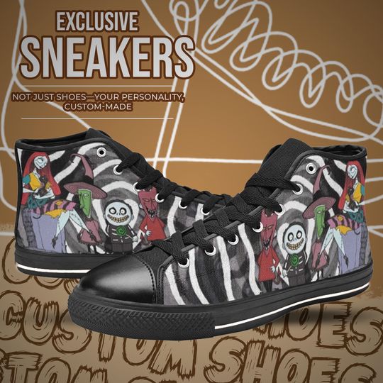 The Nightmare Before Christmas High Top Shoes