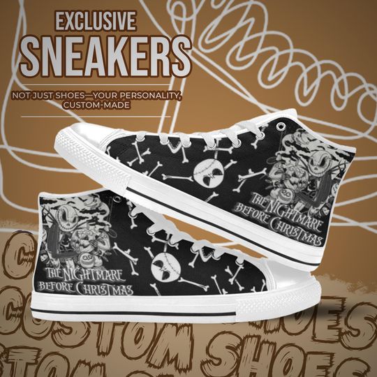 The Nightmare Before Christmas High Top Shoes