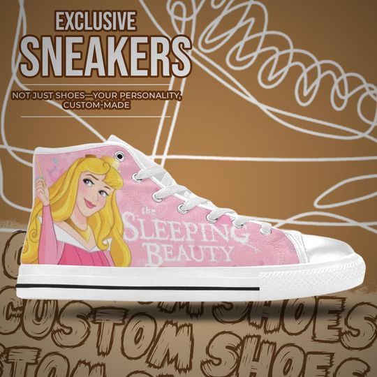 Sleeping Beauty High Top Sneakers