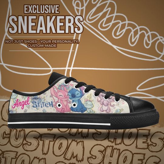 Stitch and Angel Women's Low Top Shoe Sneakers