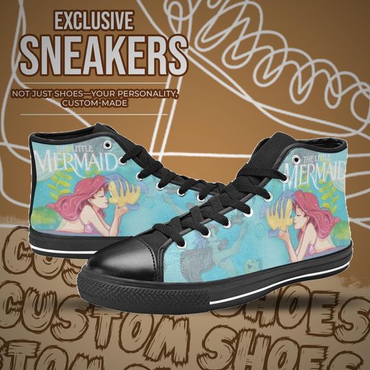 Little Mermaid High Top Shoes