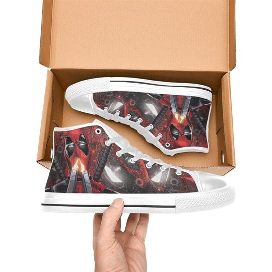 Deadpool High Top Shoes Sneakers for Men and Women