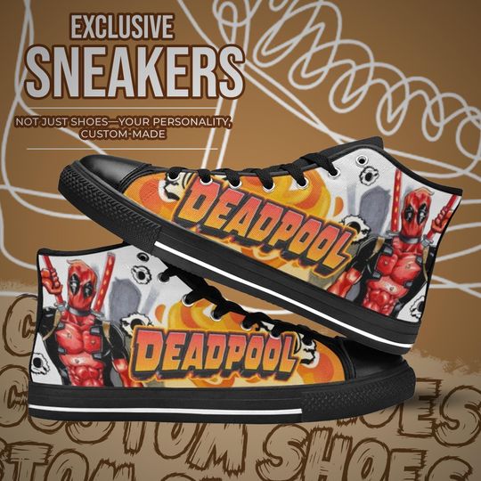 Deadpool High Top Shoes