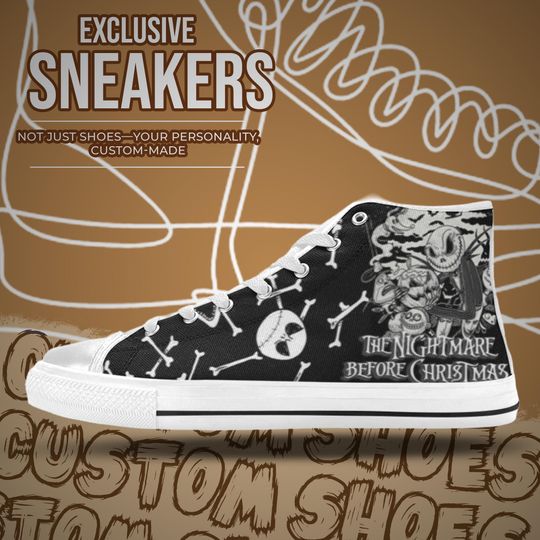 The Nightmare Before Christmas High Top Shoes