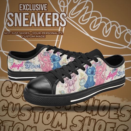 Stitch and Angel Women's Low Top Shoe Sneakers