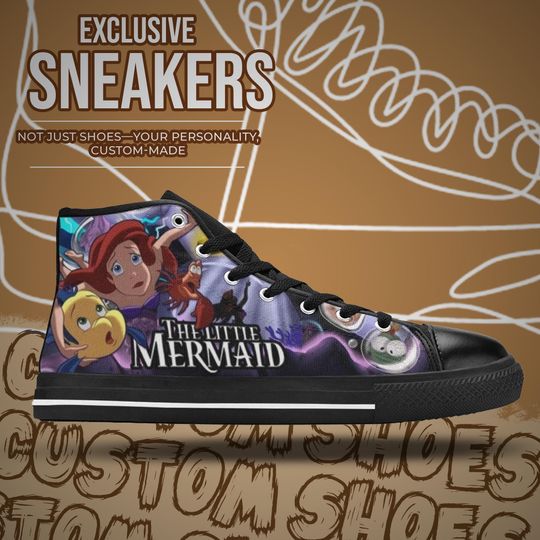 The Little Mermaid High Top Shoes