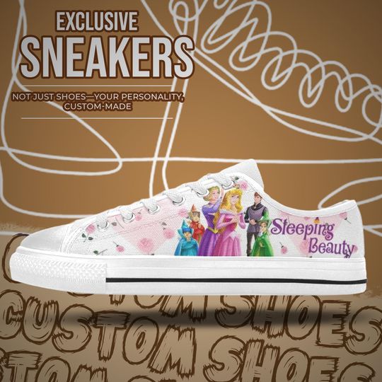 Sleeping Beauty Women's Low Top Shoe Sneakers