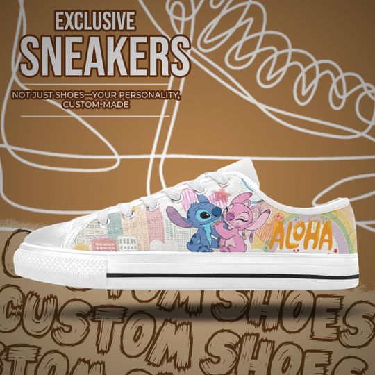 Stitch and Angel Women's Low Top Shoe Sneakers