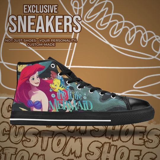 The Little Mermaid High Top Shoes