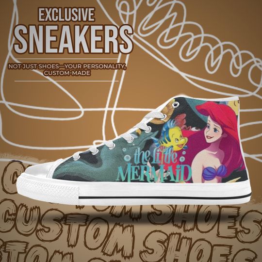 The Little Mermaid High Top Shoes
