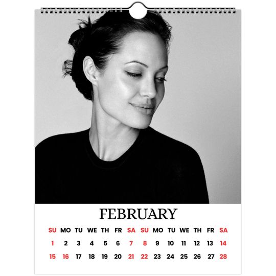 Angelina Jolie 2026 Wall Calendar
