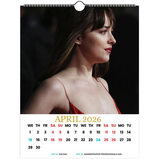Dakota Johnson 2026 Wall Calendar