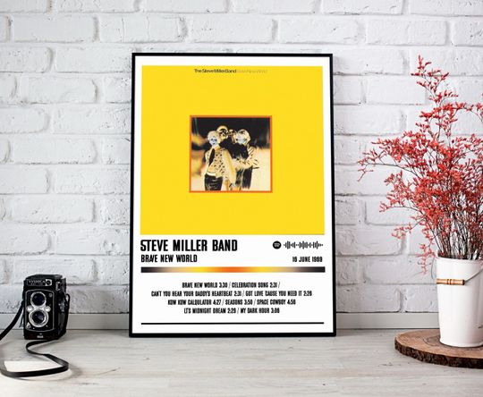 Steve Miller Band Poster, Brave New World Album Poster, Music Poster, Album Cover Poster, Music Gift