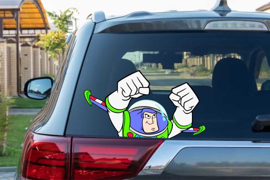 Cute Buzz Lightyear Toy Story Wall Decal Vinyl Sticker for Windows