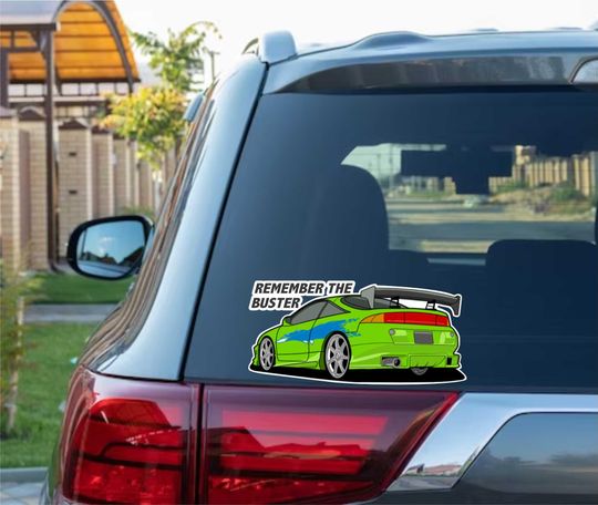 Paul Walker Remember Buster Bumper Vinyl Decal Wall Art
