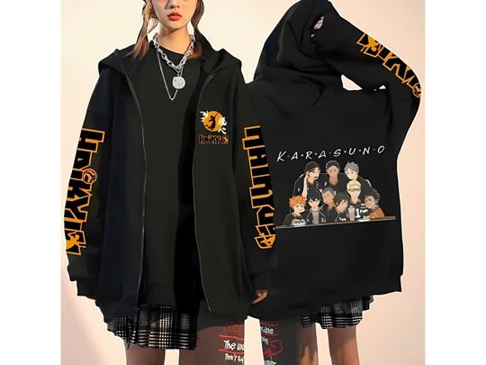 Arcane Jinxx Zipper Hoodie, Unisex Oversize Sweater Hoodie