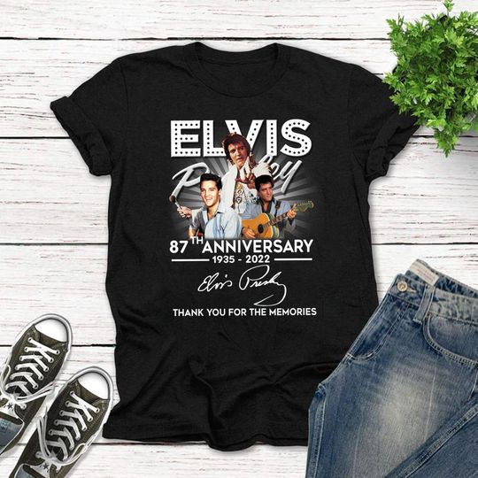 Elvis Presley T-Shirt , King Of Rock n Roll Shirt