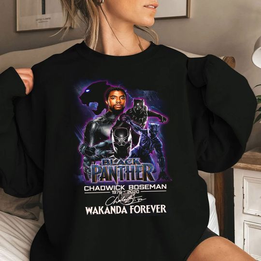 Black Panther Wakanda Forever Shirt, In Memories Of Chadwick Boseman Sweatshirt