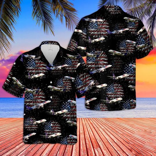 Fedex Boeing 757 American Proud Summer Hawaiian Shirts