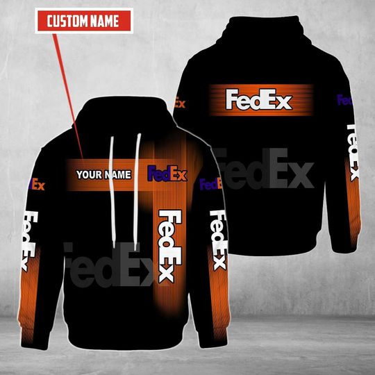 Fedex express Orange light Hoodie 3d custom name