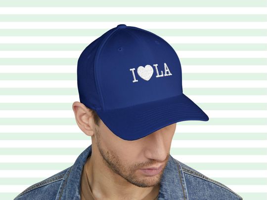 I LOVE LA | Embroidered Structured Baseball Hat