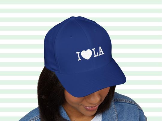 I LOVE LA | Embroidered Structured Baseball Hat