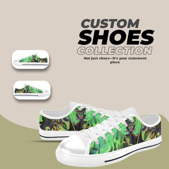 Maleficent Design Low top Shoes
