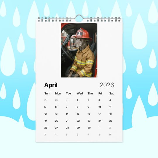 Greyhounds With Jobs 2026 Wall Calendar  Funny Greyhound Dog Calendar for Greyhound Lovers, Dog Gift Idea, Greyhound Rescue Gift