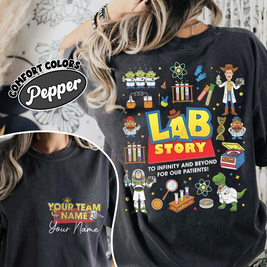 Retro Toy Story Lab Week 2026 Shirt, Medical Laboratory Week, Lab Assistant Gift, Med Lab Tech, Buzz Lightyear Woody Jessie Bo Peep Tee