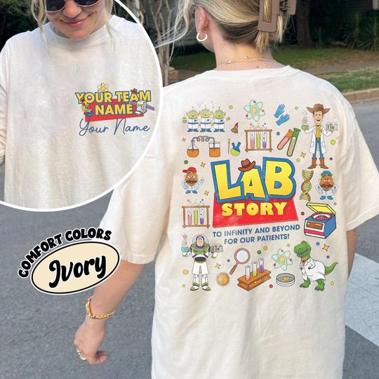 Retro Toy Story Lab Week 2026 Shirt, Medical Laboratory Week, Lab Assistant Gift, Med Lab Tech, Buzz Lightyear Woody Jessie Bo Peep Tee